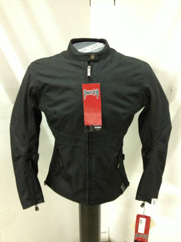 Power trip ladies dakota 2 w/proof motorcycle jacket, black, large