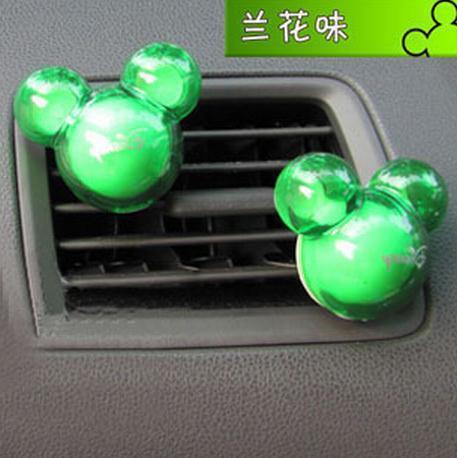 C4 fashion disney mickey car accessories air freshener perfume 1 pair 2pc green