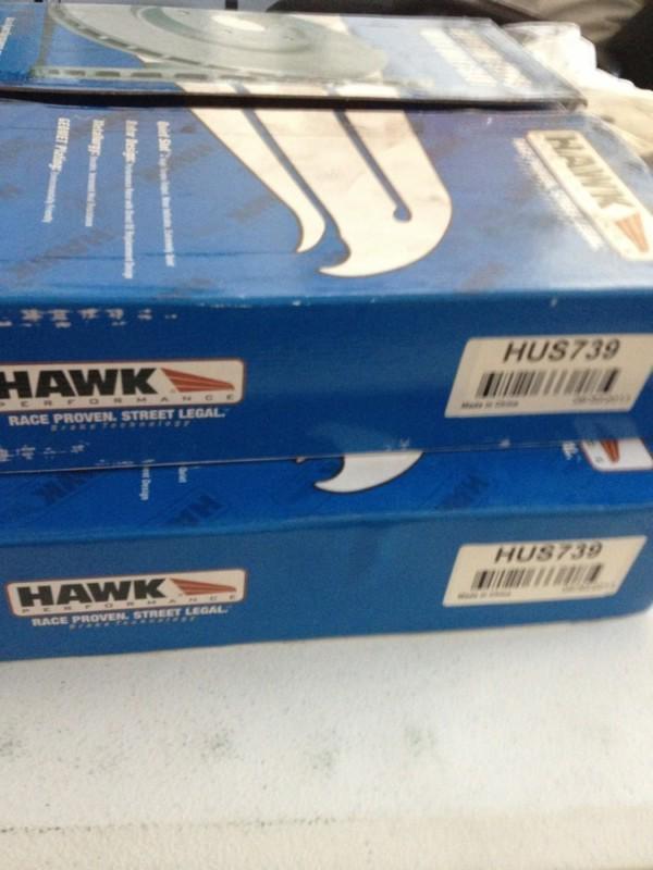 Hawk performance quiet slot brake rotors - hus739 - must sell