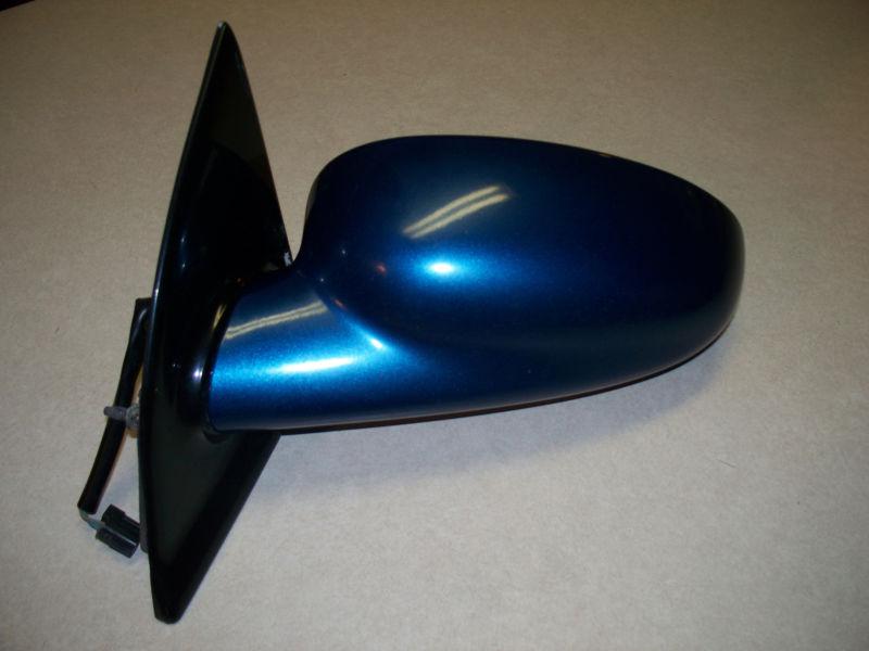 97-02 saturn sc coupe  left drivers power electric side view mirror blue 2dr 