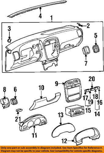 Saturn oem 9104892 instrument panel-dimmer switch