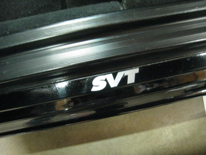 (2) door step decal sticker badge accent "svt"