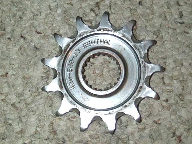 2008 yamaha yz250f renthal 13 tooth front sprocket yz wr 125 250f yzf 2001-2013