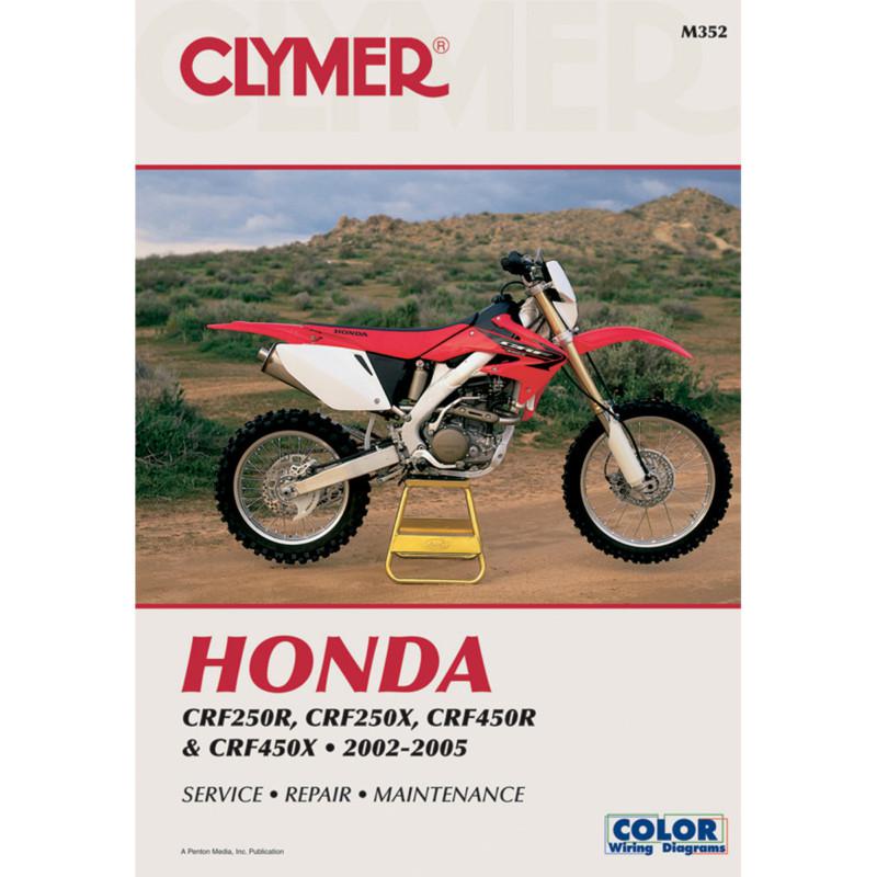 Clymer m352 repair service manual honda crf250r/x, crf450r 2002-2005