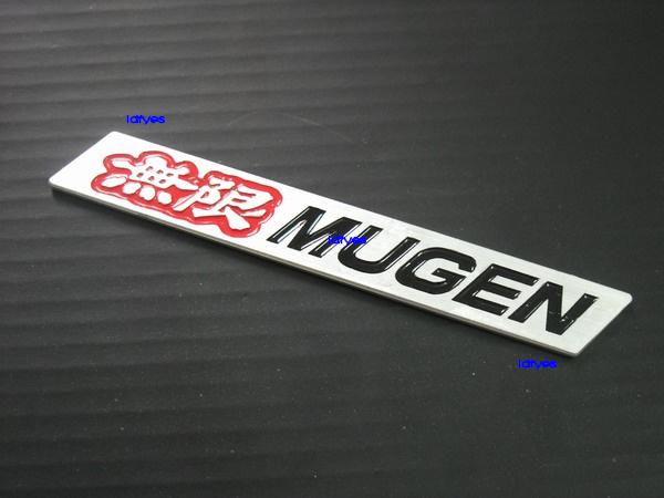New mugen car sticker logo aluminum badge emblem floor