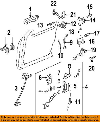 Ford oem 7l2z14a626aa front door-keyless lock pad