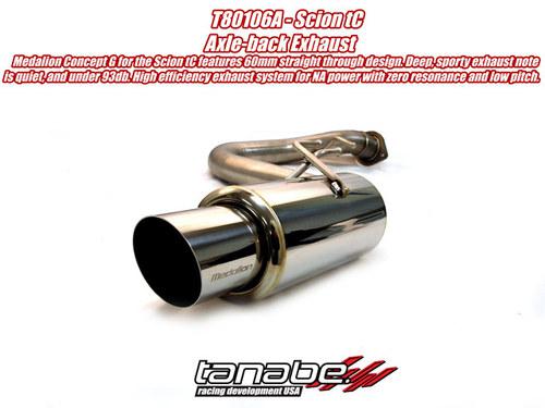 Tanabe concept g catback exhaust for 05-07 scion tc t80106a