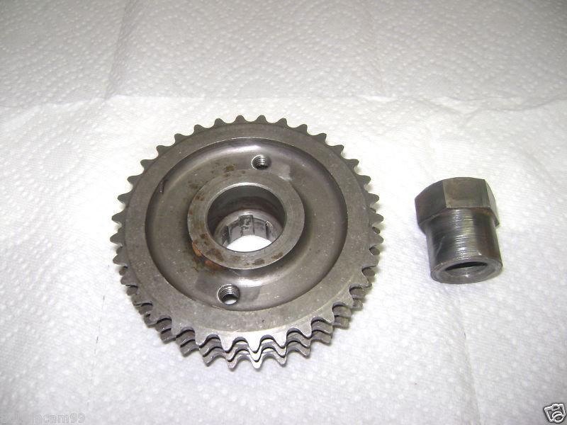 Harley-davidson  ironhead sportster  motor sprocket with nut  1982  34t