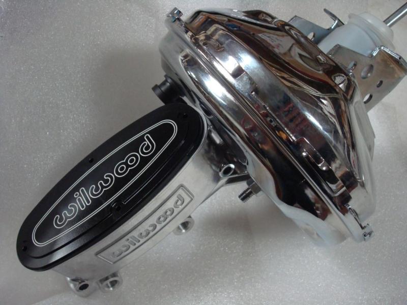 Wilwood master cylinder + chrome power 11" brake booster kit chevy chevelle