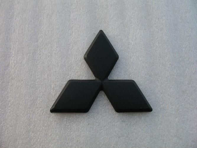 02 03 mitsubishi galant flat matte black blackout blacked out emblem logo badge 