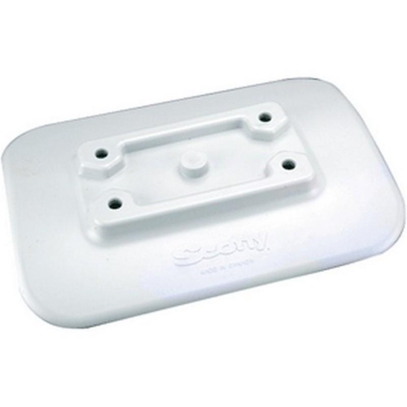 Gray scotty 341-gr flexible pvc glue-on mount pad for inflatable boats