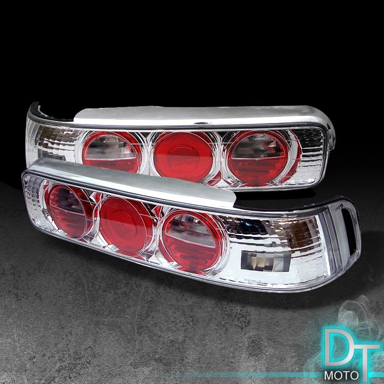 90-93 acura integra 2dr coupe clear altezza tail lights lamps left+right pair