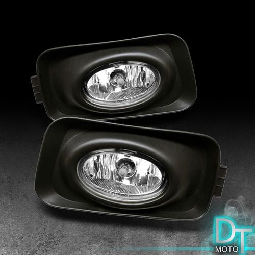 03-06 acura tsx clear bumper driving fog lights lamps+switch & bulbs left+right