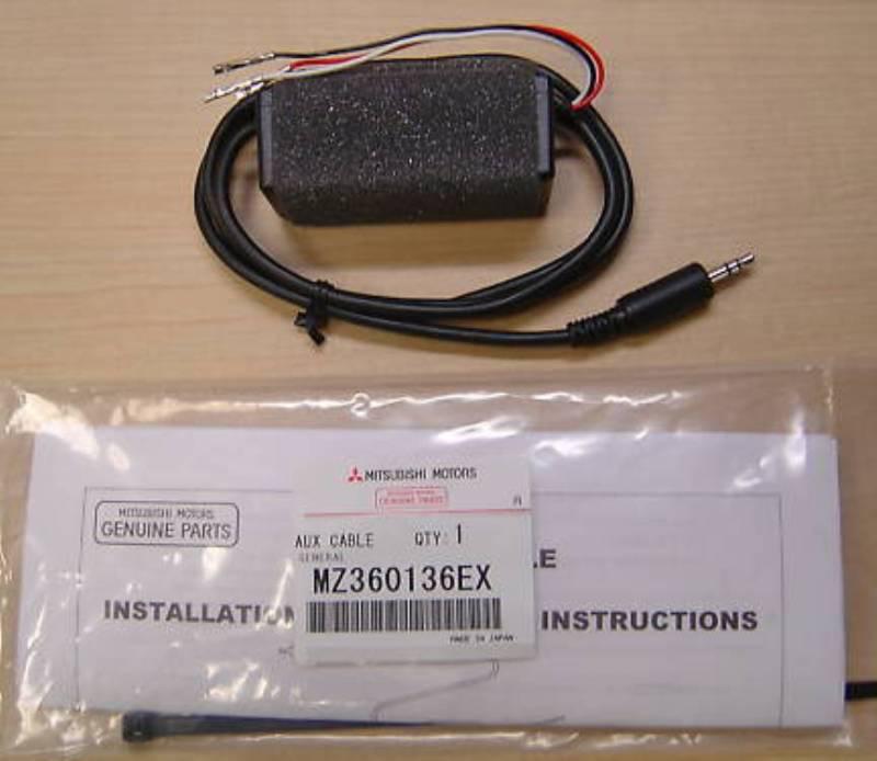 Mitsubishi lancer/outlander factory oem accessory mp3/ipod audio adapter kit