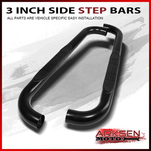 94-99 tahoe 92+ yukon regular cab black coated 3 in side step bars running board