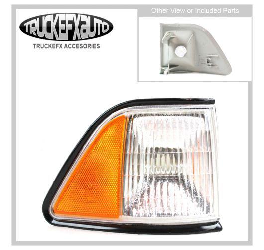 Side marker light new clear and amber lens right hand le baron rh passenger auto