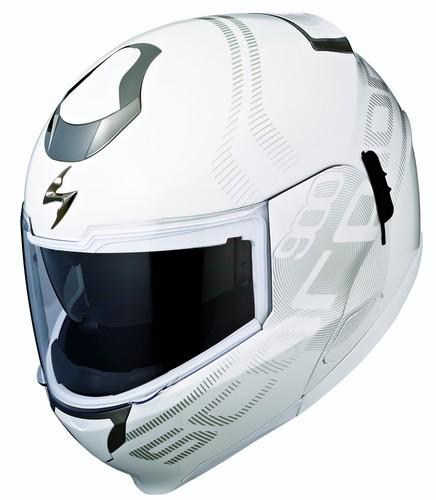 Scorpion exo-900 furtive modular helmet white lg