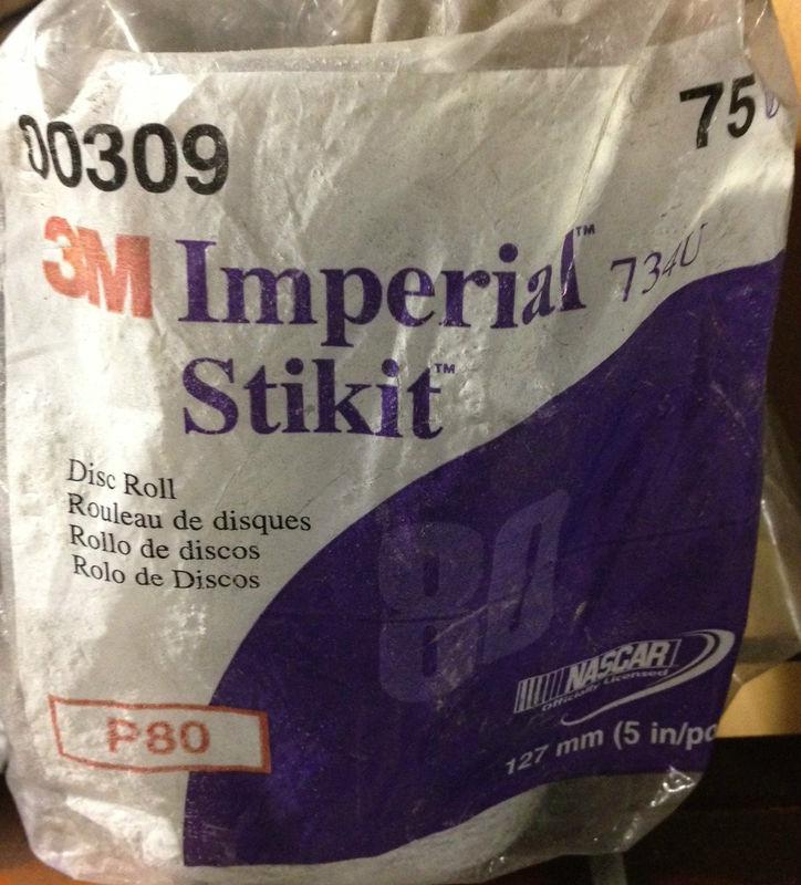 3m imperial stikit 5 in sanding discs roll of 75