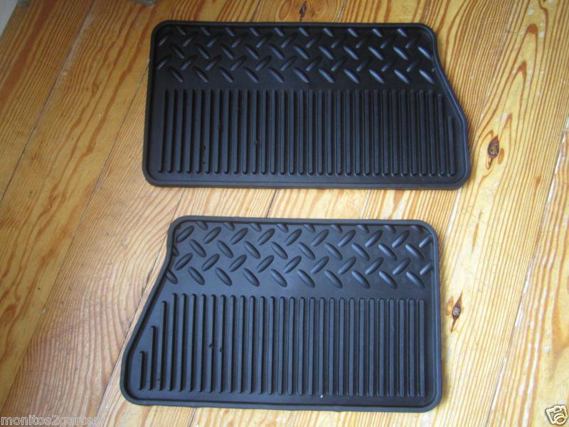 Silverado, sierra, tahoe, yukon oem rear rubber floor mats