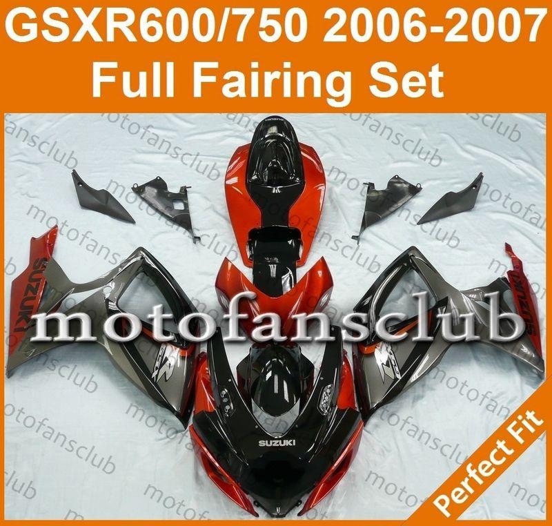 Fit suzuki gsxr 750 gsxr 600 06 07 gsx-r 2006 2007 fairing bodywork k6 #56 b