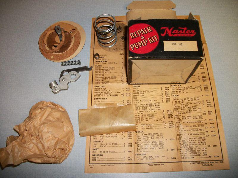 1934 - 40 ford fuel pump kit new (nos) flathead hotrod ratrod 35 36 37 38 39