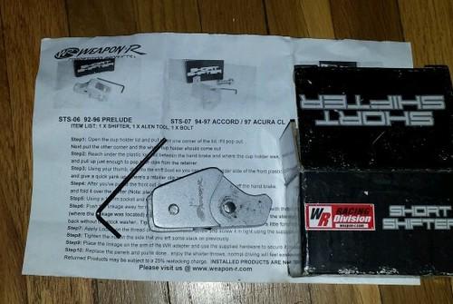 Weapon r prelude short throw adaptor 92-96