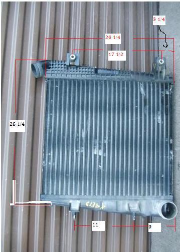 6.4 powerstroke intercoooler litely used 