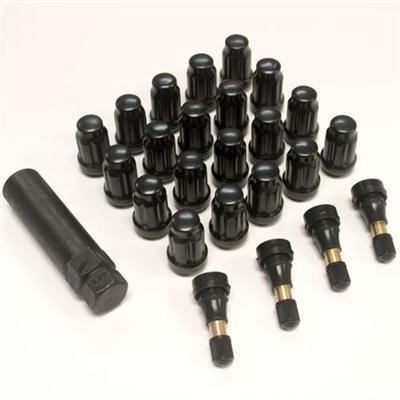 Pro comp alloy wheels 20-piece 1/2" black lug nut kit  - 21183b