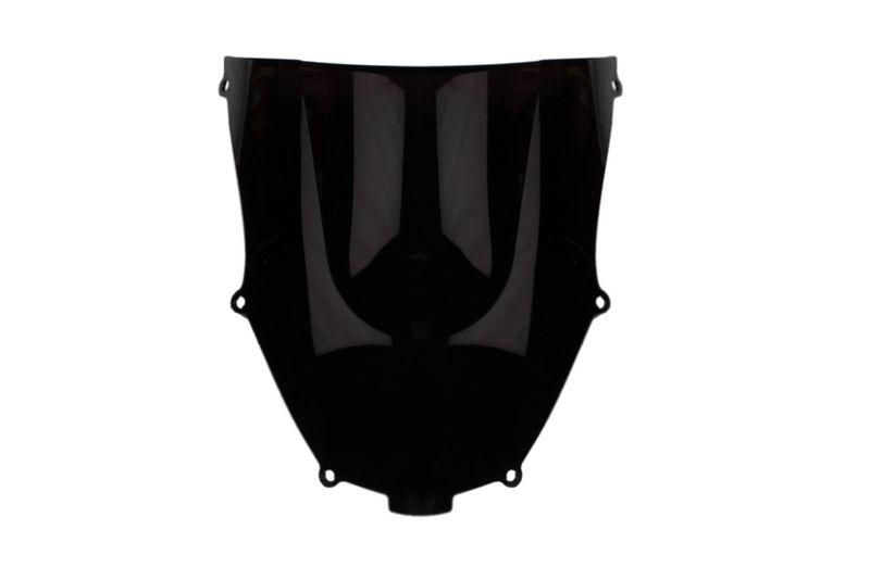 Black double bubble windscreen windshield for 00 01 02 03 kawasaki zx9r zx-9r 