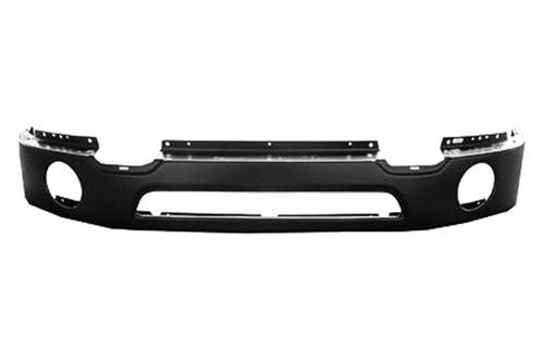 Replace fo1002401dsc - ford f-150 front bumper face bar w round fog light holes