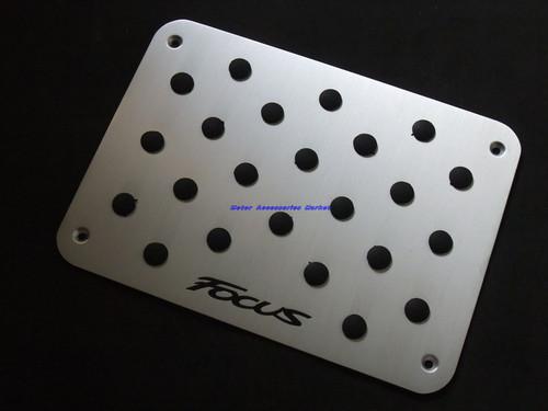 New sport aluminium floor mat carpet plate pedal for ford focus mk1 mk2 mk3