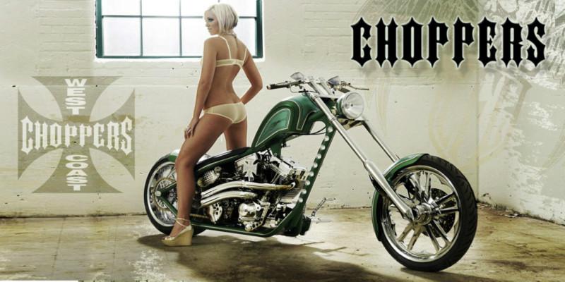 All riders- harley chopper big dog ironhorse star banner - chopper chic 24