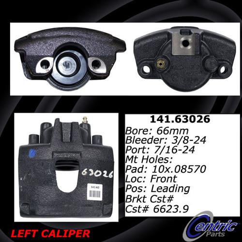 Centric 141.63026 front brake caliper-premium semi-loaded caliper