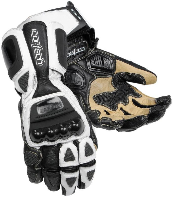 Cortech adrenaline ii 2 white 3xl leather motorcycle riding race gloves xxxl