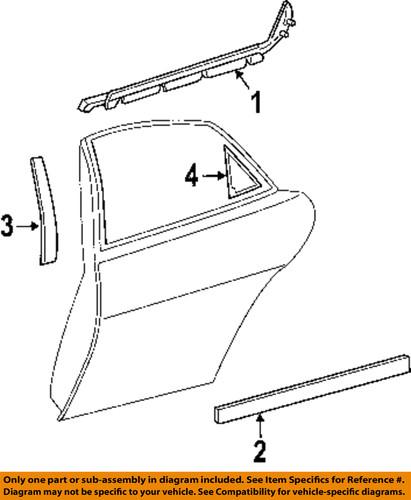 Mopar oem 4805325ac exterior-rear-belt molding