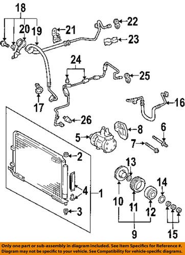 Toyota oem 8846007032 a/c condenser