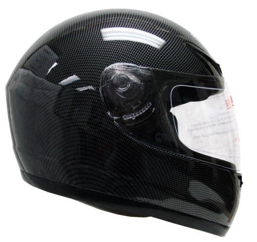 Black carbon fiber full face motorcycle helmet street~l