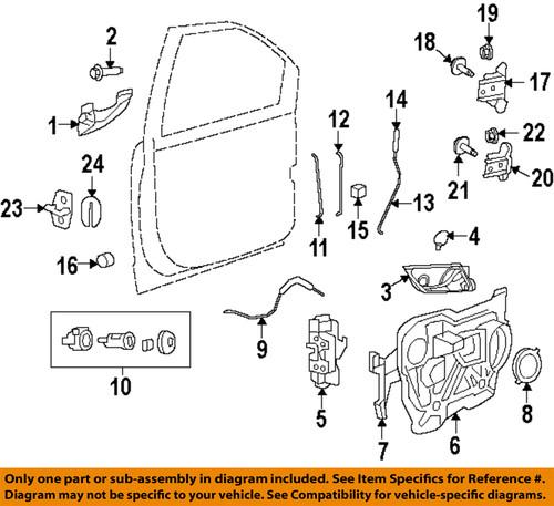 Volkswagen oem 7b0837020adk5 lock & hardware-handle, inside