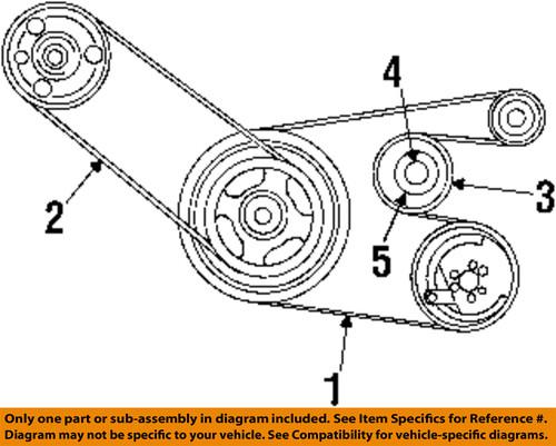 Mopar oem 4663182ac belts & pulleys-power steering belt