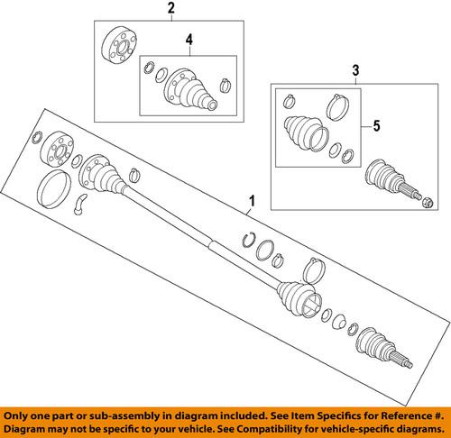 Volkswagen oem 1k0498203 cv joint boot kit/cv boot