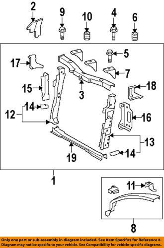 Scion oem 5320212550 radiator support-upper support