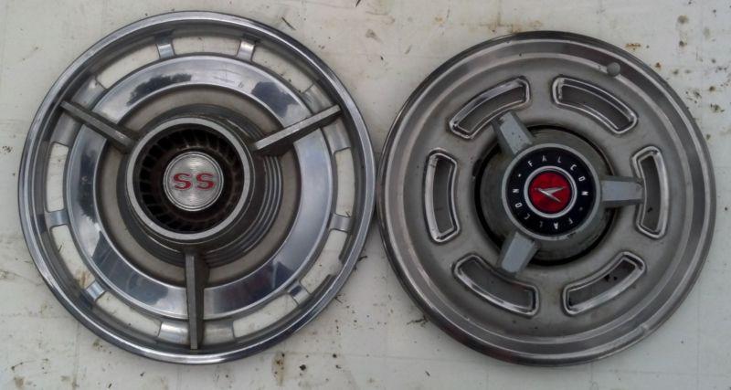 Estate find 1950's 1960's 1970's vintage hub caps set of 2