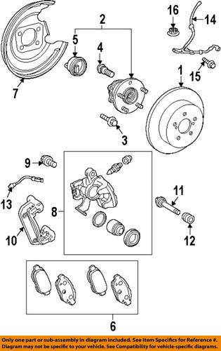 Toyota oem 4785012151 rear brake caliper/disc brake caliper