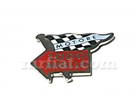 Fiat 600 abarth 1000 tc emblem 45x40 mm new