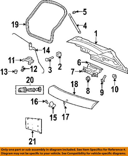 Dodge oem 5191808ab lift gate-handle, outside