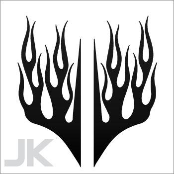 Decal stickers flame car parts motors flames fire racing body tuning 0502 x4fz4