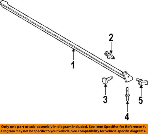 Ford oem 6r3z6310176bptm exterior-rocker molding