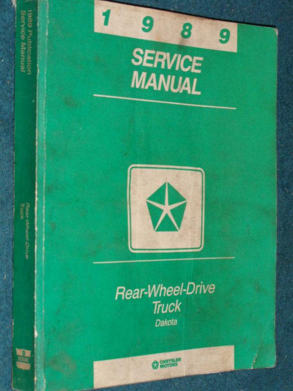 1989 dodge dakota truck  / shop manual / shop book / original