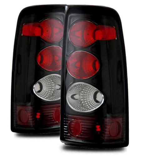 03-06 chevy silverado/04-06 gmc sierra euro black altezza tail lights brake lamp