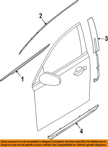 Lincoln oem 8a5z5420550a front door-frame molding